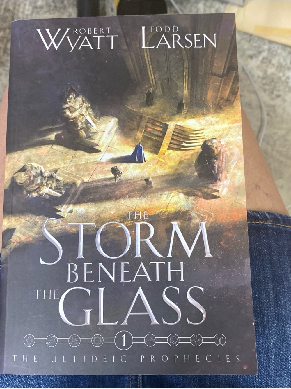 The Storm Beneath the Glass by Robert Wyatt & Todd Larsen - Dark Brown Cover
